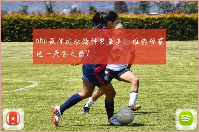 nba最佳运动精神奖最多,谁能称霸这一荣誉之巅?